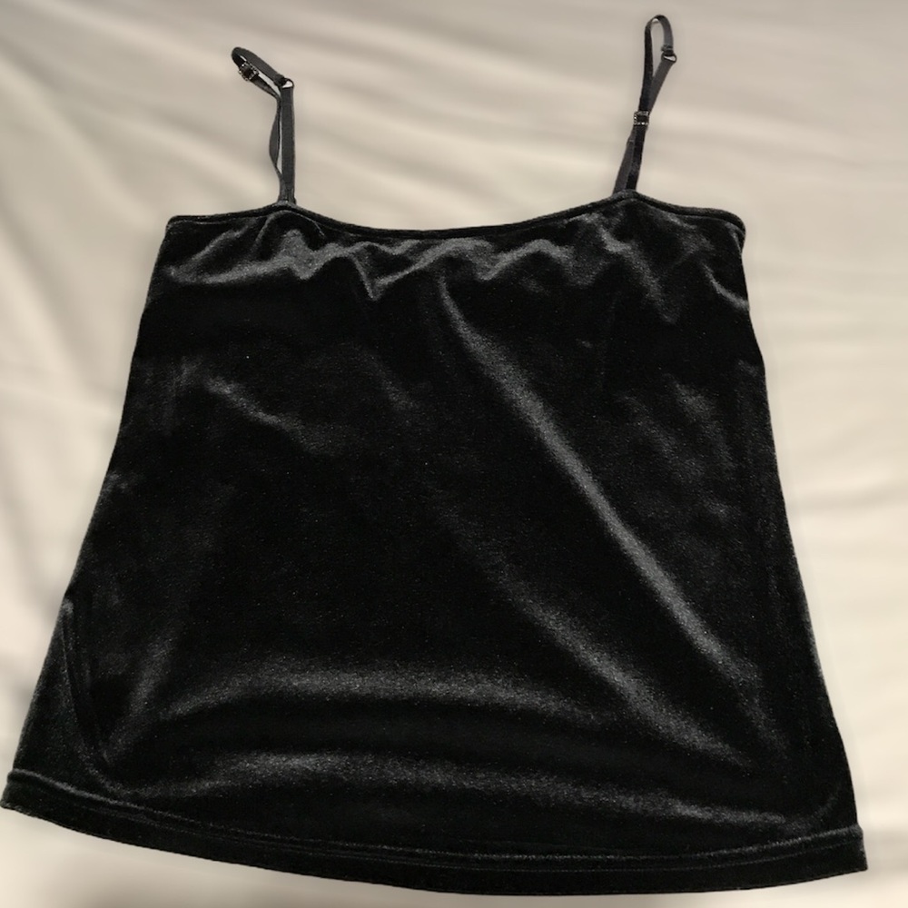 La Senza Lingerie Black Velvet Tank Top